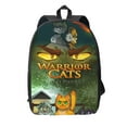 thumbnail image 1 of Warriors Cats Backpack, Large Capacity 17 Inch Laptop Backpack, Durable Casual Daypack, Water Resistant, 17.3x12.2x5.5 Inch, 1 of 8
