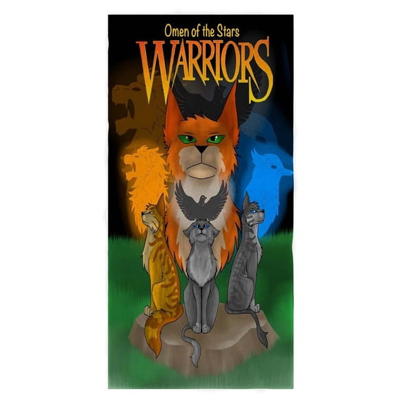 Warriors Cats Hand Towels for Bathroom Clearance Face Absorbent Decorative Microfiber Quick Dry Fan Gift Lover
