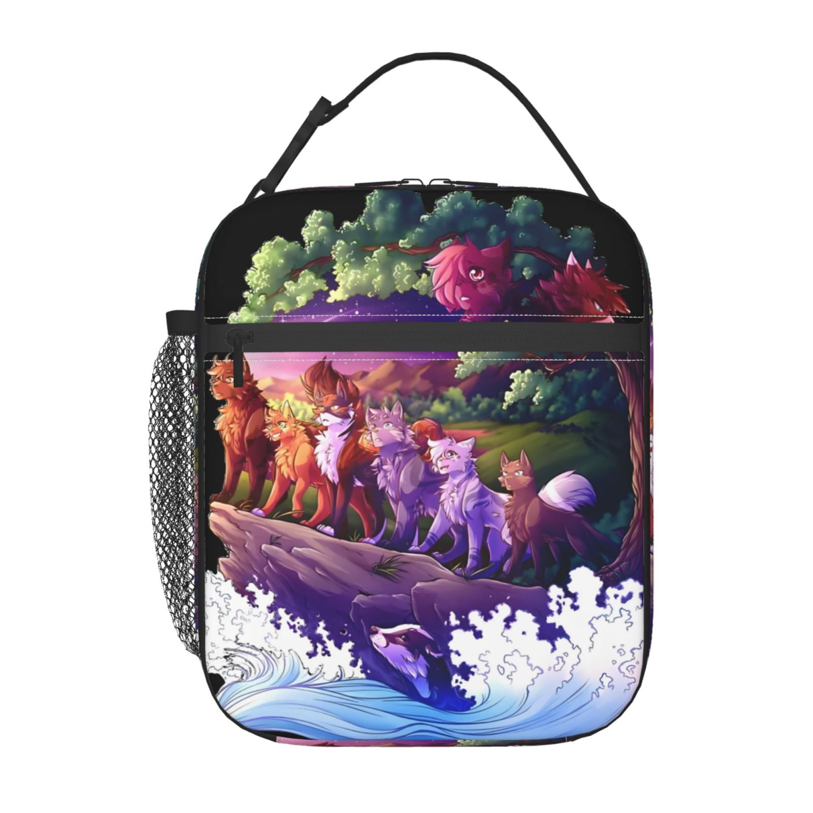 Warriors Cats Insulated Lunch Bag - Waterproof, Leakproof- Reusable Lunchbag Unisex