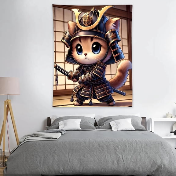 Warriors Cats Tapestry 40 x 60 Inches With Vivid Colors Realistic Details Easy To Hang And Alean Adding Artistic Charm