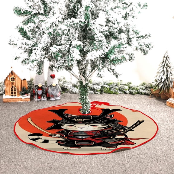 Warriors Cats Themed Christmas Tree Skirt 48inch Premium Collectible Decor