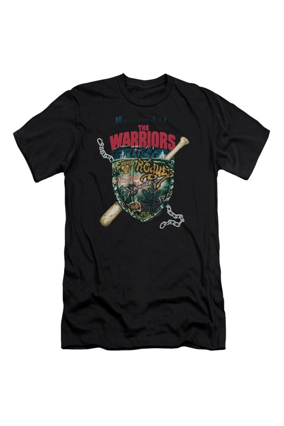Warriors Shield Premium Adult Slim Fit 30/1 T-Shirt Black