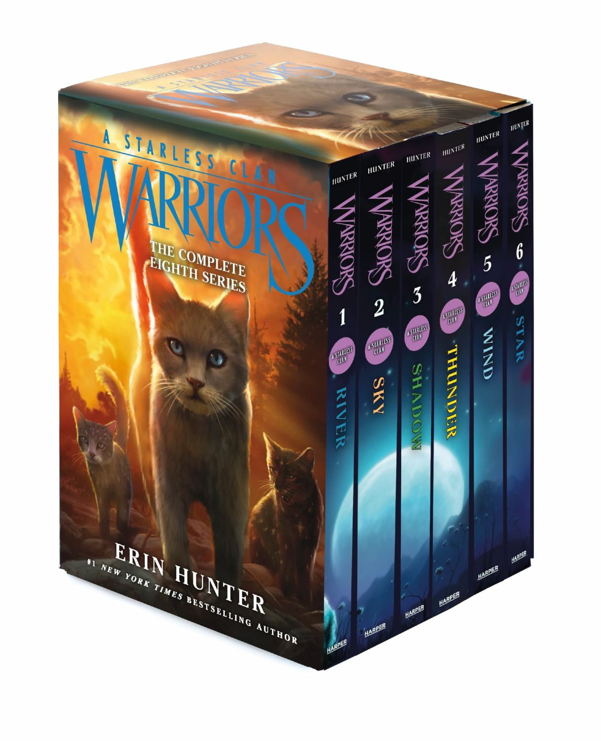 Erin Hunter, Warriors Box Set, Volumes 1 To 6, All Six Books