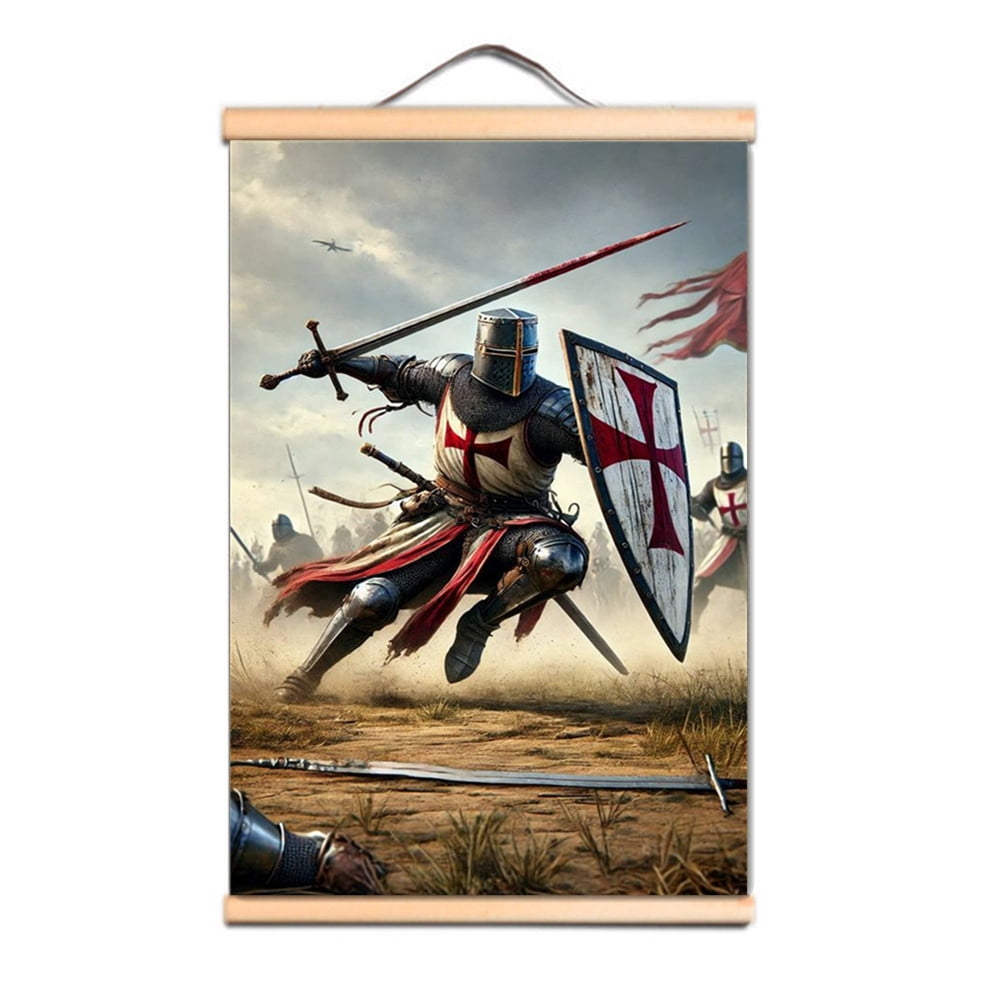 Warriors of christ Wall Art Posters and Prints Hanging Flag, Knights ...