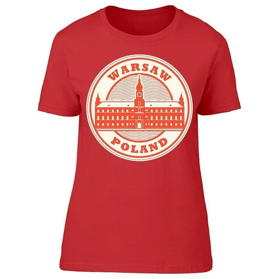 Warsaw Poland Graphic T-Shirt Women -Image by Shutterstock, Female 3X-Large