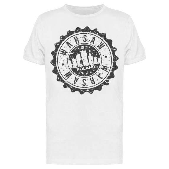 Warsaw Poland Symbol T-Shirt Men -Image by Shutterstock, Male Small
