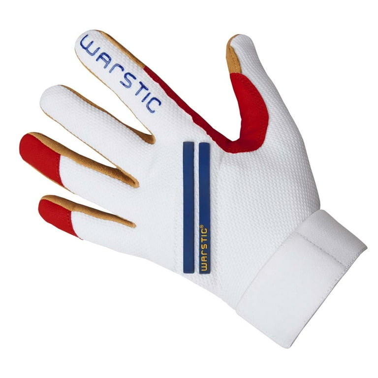 Red white and cheap blue youth batting gloves