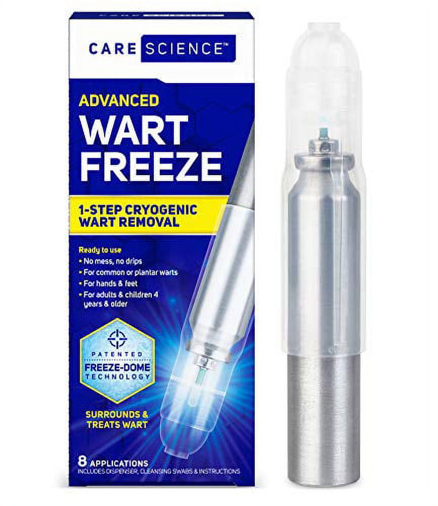Wart Remover Freeze, 8 Applications 1Step Cryogenic Wart Removal For