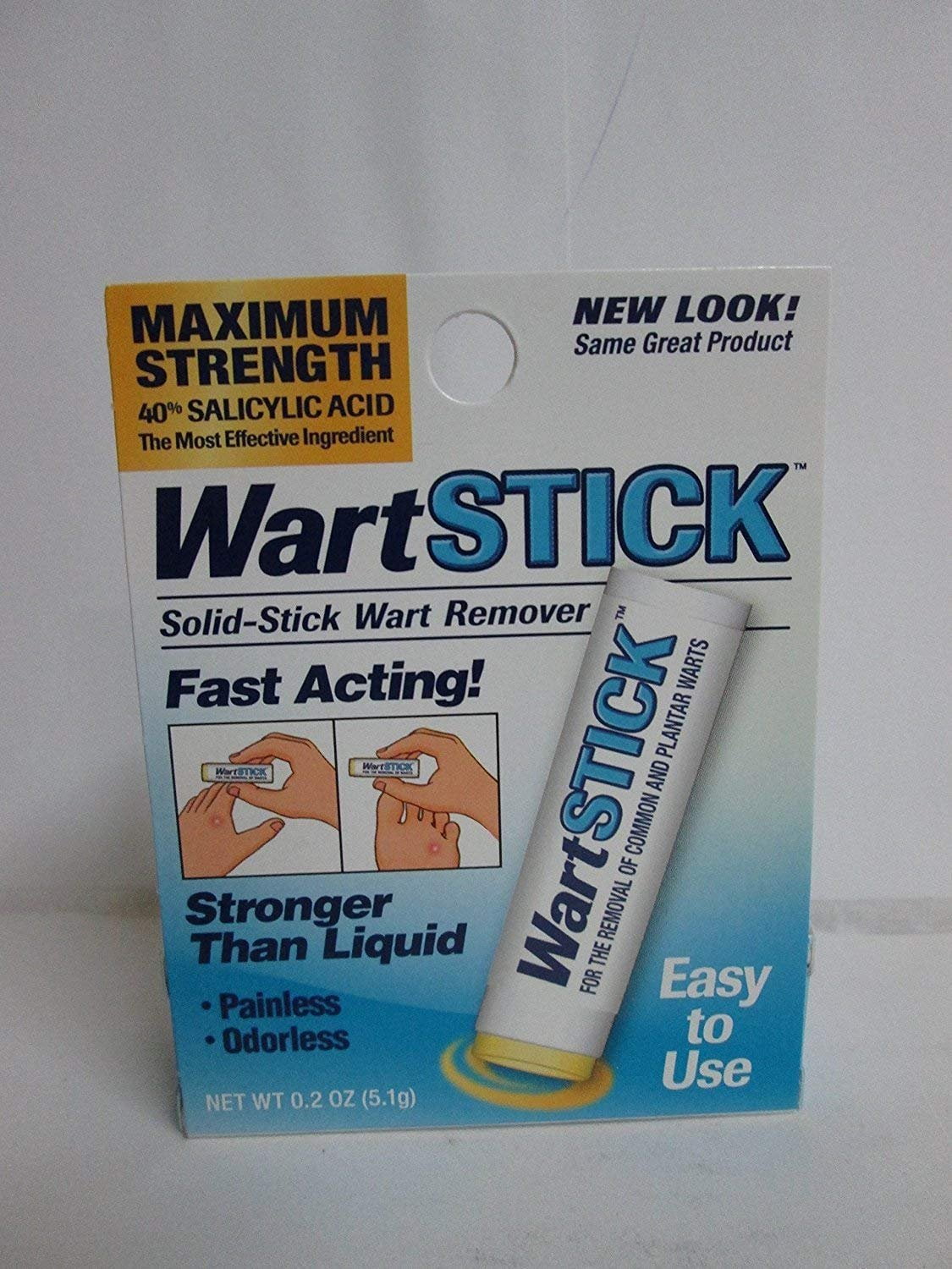 Wart Solid-Stick Max Strength Painless & Odorless Removal 0.2 oz, 3-Pack