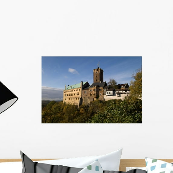 Wartburg Castle Wall Mural by Wallmonkeys Peel and Stick Graphic (18 in W x 12 in H) WM327498