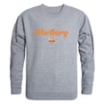 thumbnail image 1 of Wartburg College Knights Script Crewneck Sweatshirt, Heather Grey - Small, 1 of 1