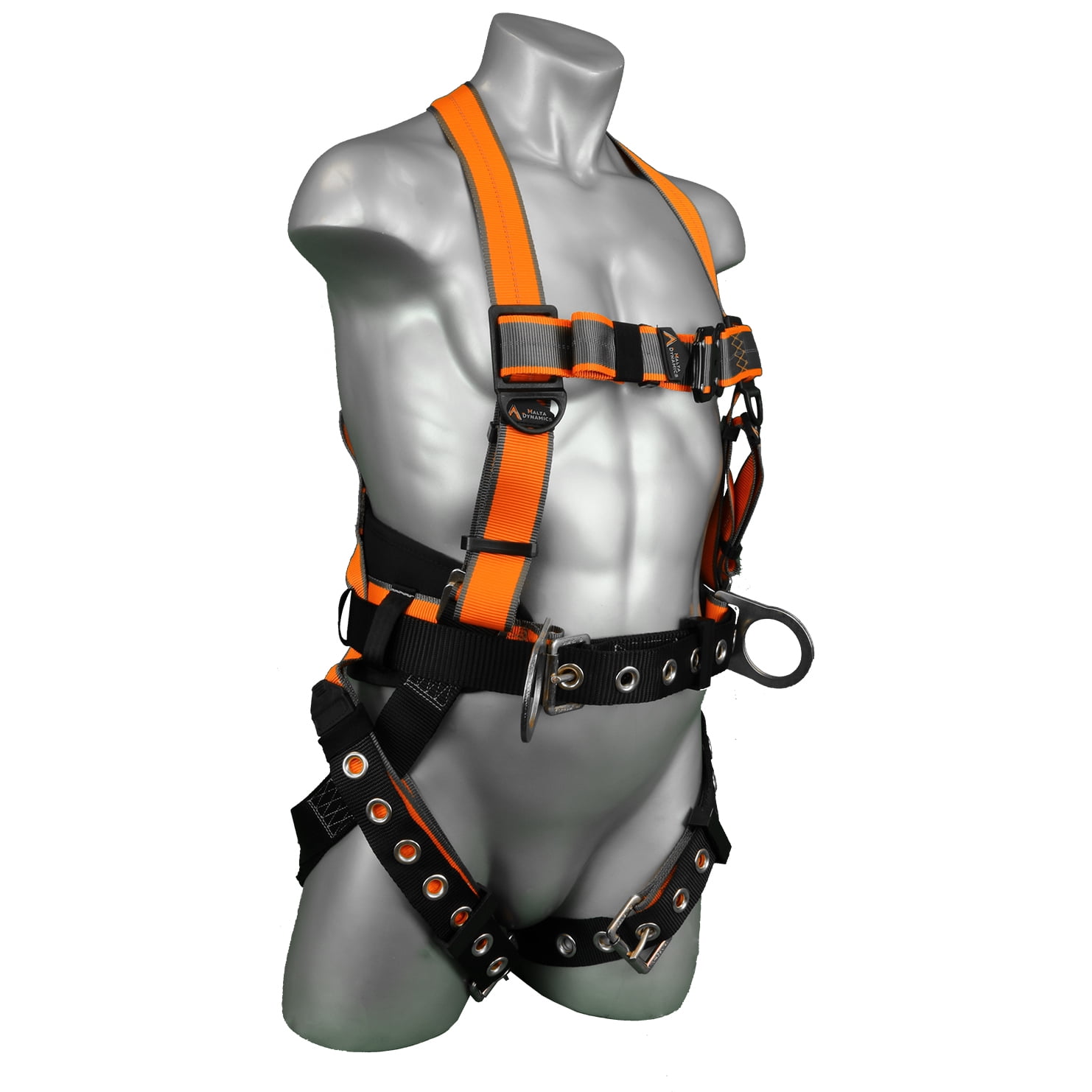 Wide Harness Rings Warthog® MAXX Construction Full Body Harness with Side D-Rings, Tongue ...