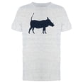 thumbnail image 1 of Warthog Silhouette On Grunge Tee Men's -Image by Shutterstock, 1 of 2