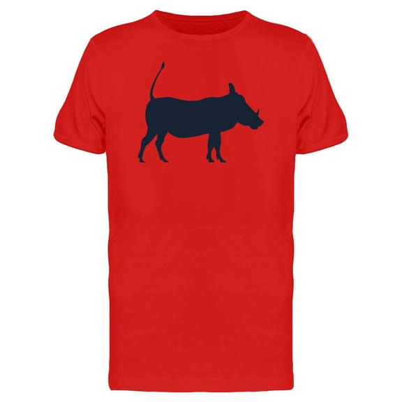 Warthog Silhouette On Grunge  T-Shirt Men -Image by Shutterstock, Male x-Large
