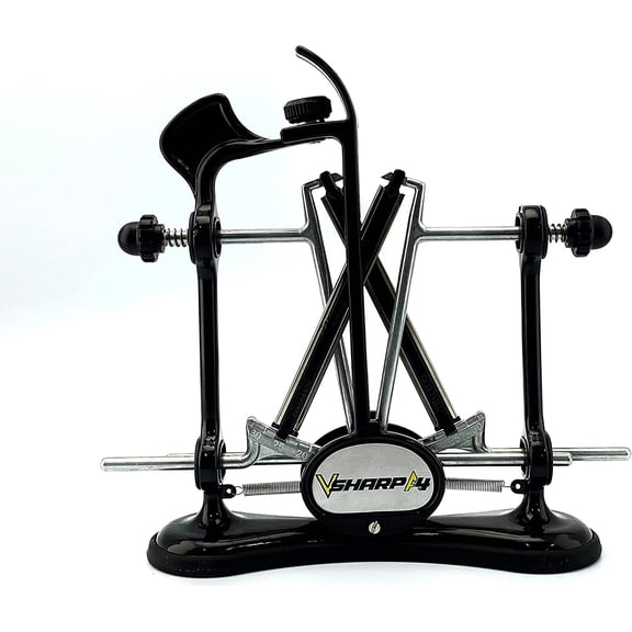 Warthog V-Sharp A4 Knife Sharpener, Ideal for Home Cooks, Fishermen, Hunters, Diamond Rods, Adjustable Angles, Metal Frame