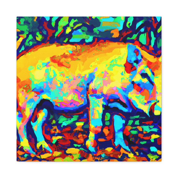 "Warthog in Fauvism" - Canvas