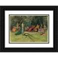 thumbnail image 1 of Warwick Goble 14x11 Black Ornate Wood Framed Double Matted Museum Art Print Titled: Zoza Denouncing the Slave (1911), 1 of 5