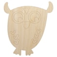 thumbnail image 1 of Wary Owl Wood Shape Unfinished Piece Cutout Craft DIY Projects - 4.70 Inch Size - 1/8 Inch Thick, 1 of 7