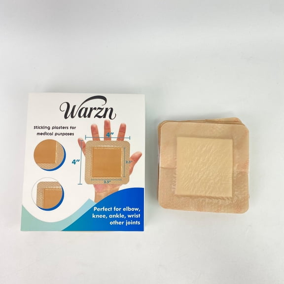 Warzn Sticking plasters for medical purposes,Adhesive Cohesive Pad with Border for First Aid