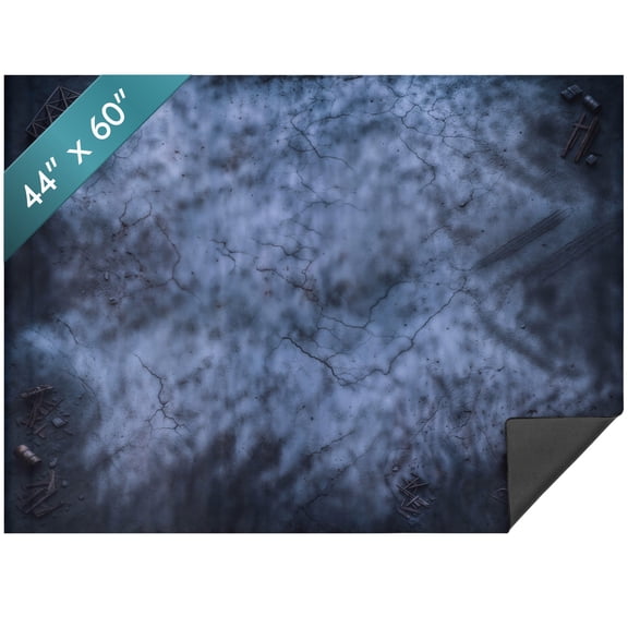 Warzone Battle Mat 44 x 60 In,Ruined Urban Zone - Ruin