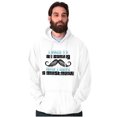 thumbnail image 1 of Was Boring Now I Have a Mustache Unisex Plus Fleece Graphic Hoodie Brisco Brands 3X, 1 of 5