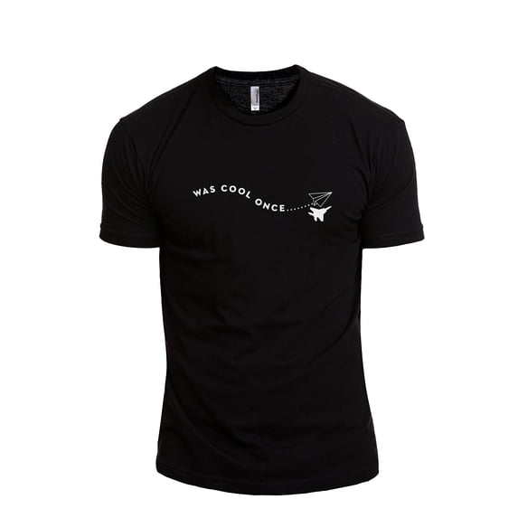 Was Cool Once Men's Modern Fit Fun Casual T-Shirt Printed Graphic Tee Black 3X-Large