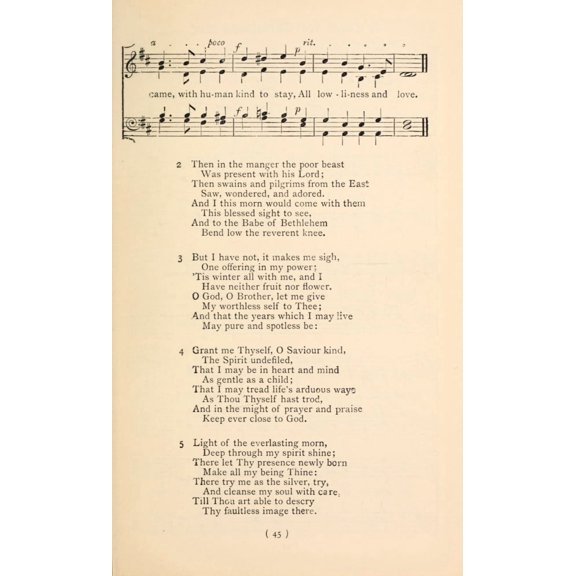 Was in the Winter Cold 2 Christmas Carols New & Old 1850 Canvas Art - (18 x 24)
