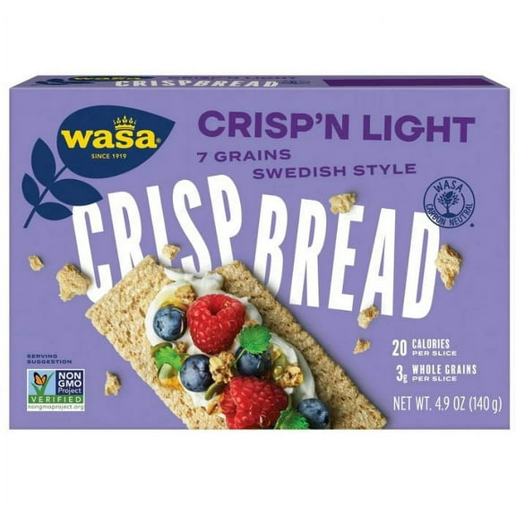 Wasa Crisp'n Light Crispbread -- 4.9 oz Pack of 2