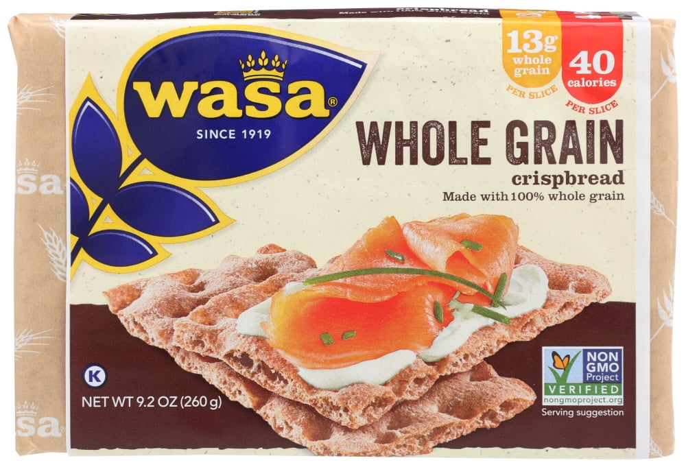 Wasa Crispbread Whole Grain 9 2 Oz Walmart com