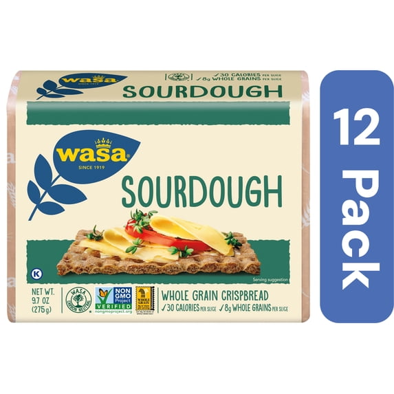 Wasa Sourdough Rye Crispbread 9.7 oz (Pack Of 12)