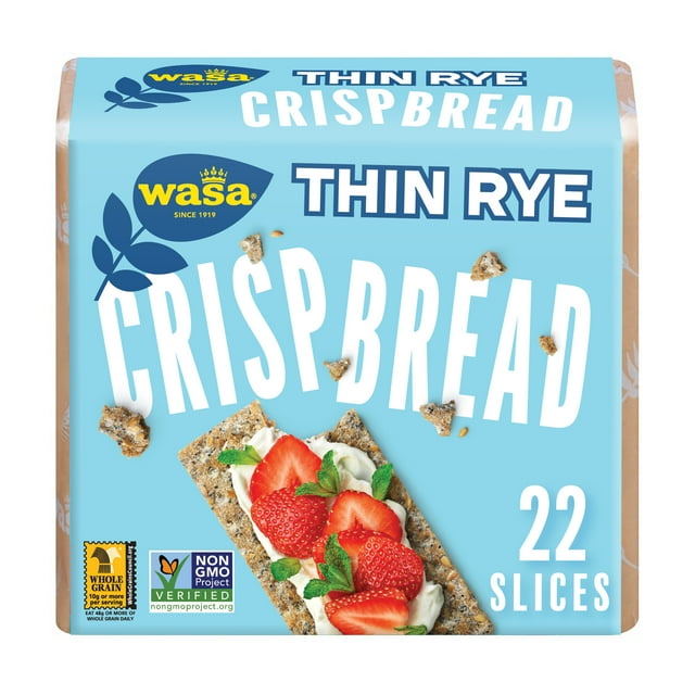 Wasa Swedish Style Thin Rye Crispbread Cracker 8.6 oz