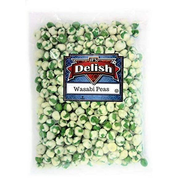 Wasabi Peas - Crunchy Oriental Spicy Snack - by Its Delish 4 lbs
