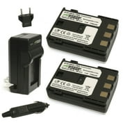 Wasabi Power Battery 2-Pack and Charger for Canon NB-2L, NB-2LH, BP-2L5, BP-2LH