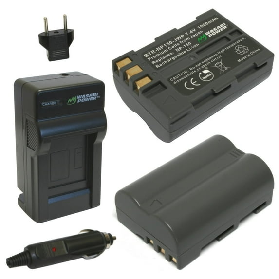 Wasabi Power Battery (2-Pack) and Charger for Fujifilm NP-150