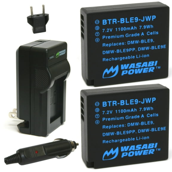 Wasabi Power Battery (2-Pack) and Charger for Leica BP-DC15