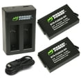 thumbnail image 1 of Wasabi Power Battery (2-Pack) and Dual Charger for GoPro Fusion and GoPro ASBBA-001, 1 of 5