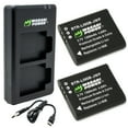 thumbnail image 1 of Wasabi Power Battery (2-Pack) and USB-C Dual Charger for Olympus LI-90B, 1 of 8