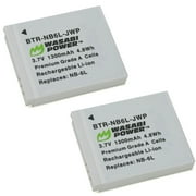 Wasabi Power Battery for Canon NB-6L, NB-6LH 2-Pack
