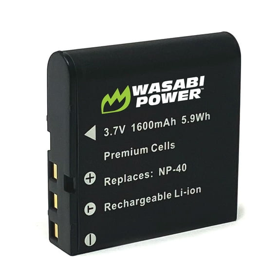 Wasabi Power Battery for Casio NP-40, NP-40DBA, NP-40DCA