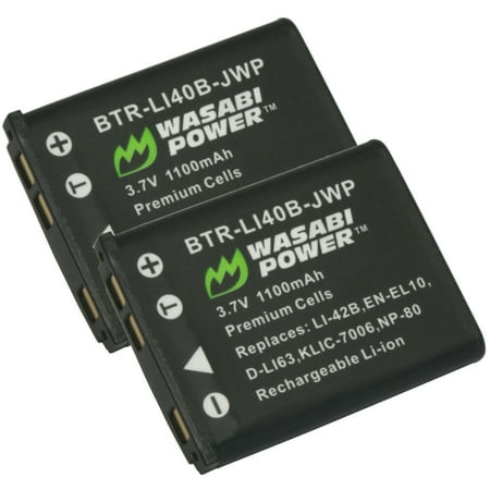 Wasabi Power Battery for Fujifilm NP-45, NP-45A, NP-45B, NP-45S (2-Pack)