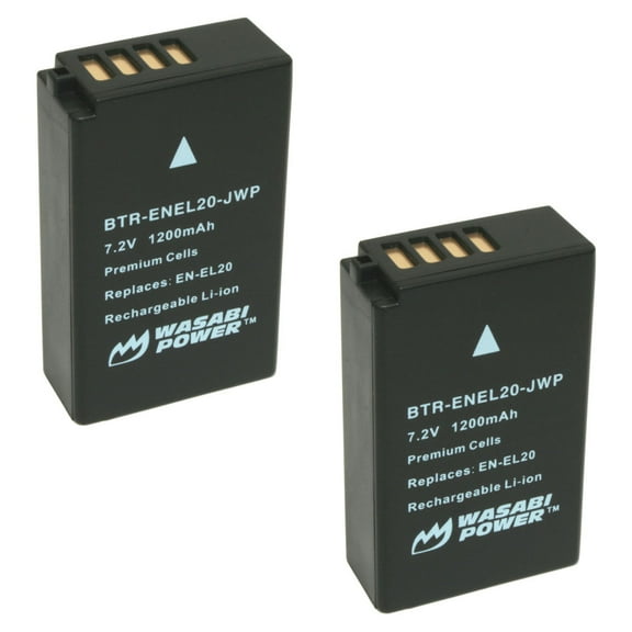 Wasabi Power Battery for Nikon EN-EL20, EN-EL20a (2-Pack)