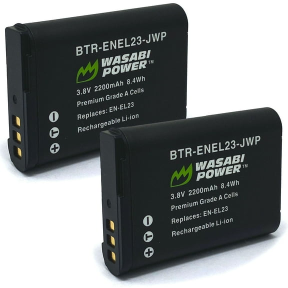 Wasabi Power Battery for Nikon EN-EL23 (2-Pack)