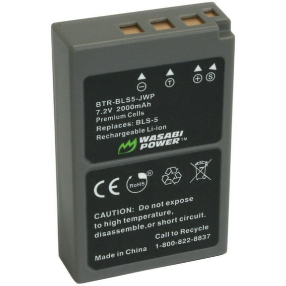 Wasabi Power Battery for Olympus BLS-1, BLS-5, BLS-50, PS-BLS5, PS-BLS1