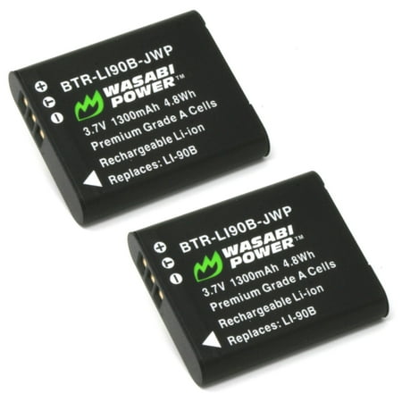 Wasabi Power Battery for Olympus LI-90B, LI-92B (2-Pack)