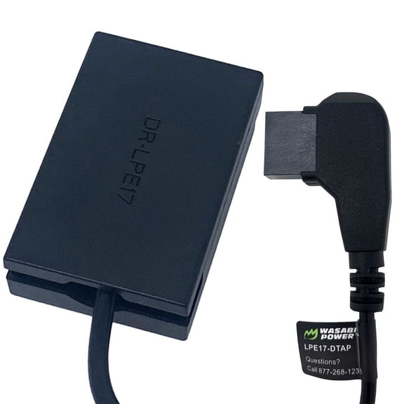 Wasabi Power DC Coupler with D-Tap Input for Canon LP-E17 (DR-E18)