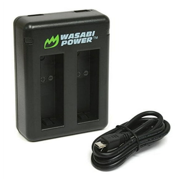 Wasabi Power Dual USB Battery Charger for GoPro HERO8 Black, HERO7 Black, HERO6, HERO5, HERO 2018