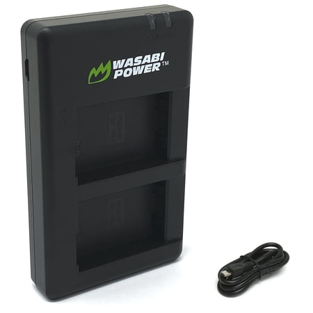 Wasabi Power Micro USB Dual Battery Charger for Sony NP-FW50