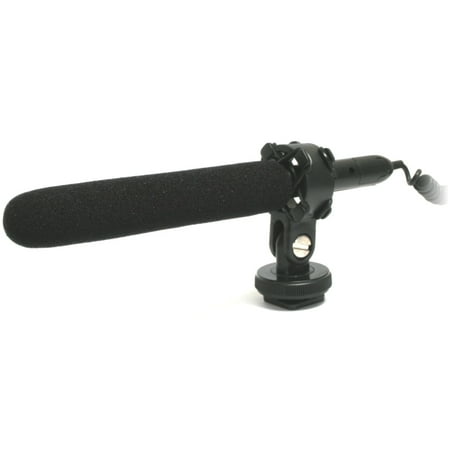 Wasabi Power Microphone MIC-120 Mini Condenser Shotgun for DSLR Cameras, Camcorders
