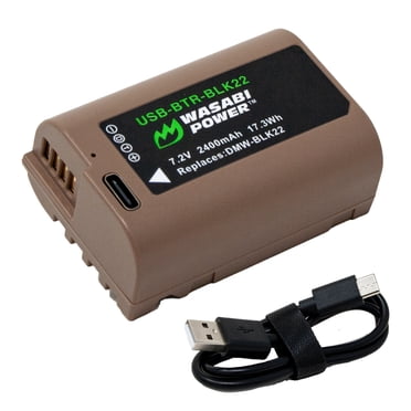 Wasabi Power Battery (2-Pack) For Panasonic DMW-BLK22 – Digital Camera Batteries (BTR-BLK22-2PK)