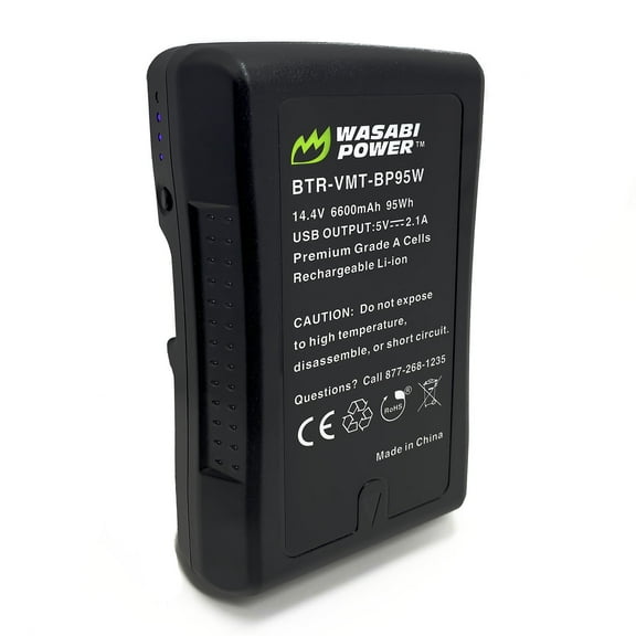 Wasabi Power V-Mount Battery (14.4V, 6600mAh, 95Wh)